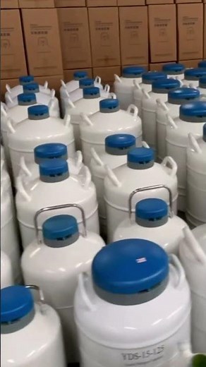 Liquid nitrogen tank for cell storage,Laboratory sample storage #science #farming #manufacturing