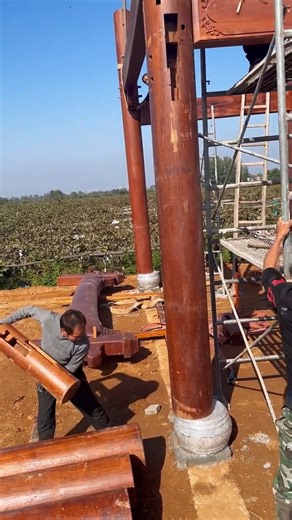 The process of building a wooden house | Daily Work