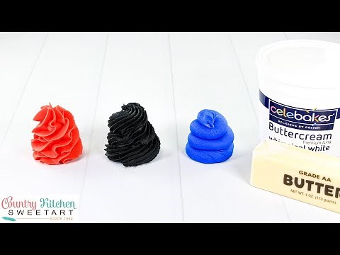 How to Achieve Dark Colored Buttercream | Microwave Method