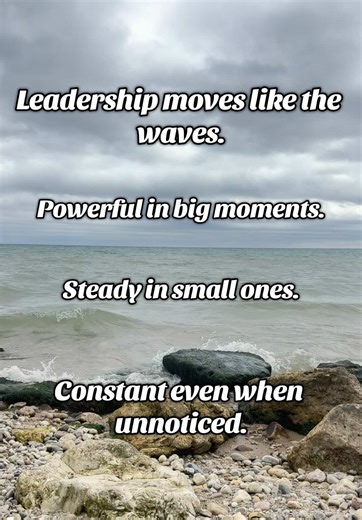 Leadership isn’t just the big, visible moments people applaud. It’s the quiet consistency, the small decisions, steady presence, and intentional actions that shape trust over time. If you’re showing up even when no one is watching, it matters. #leadershipjourney #growthmindset #leadershiptips #leadershipdevelopment #leadershipskills