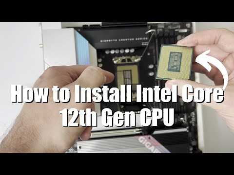 How to Install Intel Core 12th Gen CPU