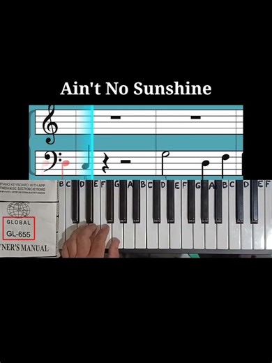 Ain't No Sunshine (Bill Withers) piano cover song