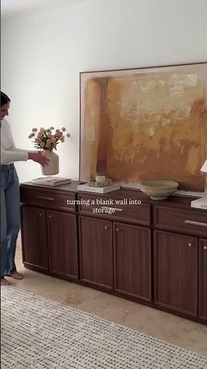 These 3 cabinets work as a buffet, media console, or just extra hidden storage #storagesolutions