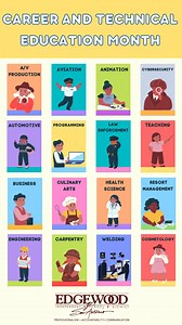 Celebrating Career and Technical Education Month  Turning dreams into careers, and passion into purpose by empowering futures one skill at a time! #IChooseEdgewood | Edgewood ISD - San Antonio, Texas | Facebook