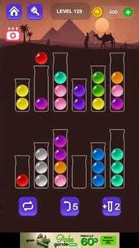 Level 123 Ball Sort Master Answer #ballsortpuzzle