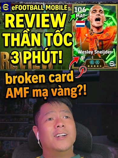 Review Sneijder Epic, Kẻ sở hữu cú ăn 3 vĩ đại!! #efootball #efootballmobile #football #sneijder