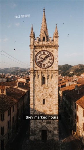 The Oldest Mechanical Clock Before watches or smartphones, medieval Italians relied on massive tower clocks to mark the hours. Built in 1386, the first mechanical clocks used intricate gears to regulate daily life—from work to prayer to market hours. A revolutionary leap in technology that gave communities a shared sense of time! Follow Fact Archive for more mind-blowing history facts. #HistoryFacts #MechanicalClock #MedievalItaly #Timekeeping #InnovationThroughTime | Fact Archive