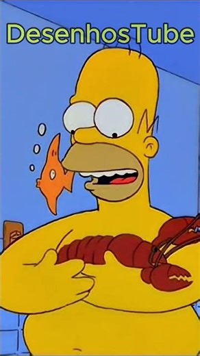 👨‍🦲🦞HOMER ADOTOU UMA LACOSTA???🤣🤣 #simpsons #desenho #shorts