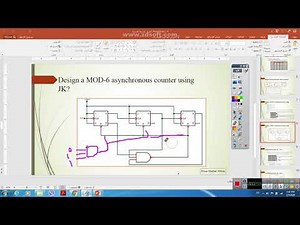 lecture 2 part 8: deign MOD-6 Asynchronous (series) counter