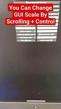 You Can Change GUI Scale By Scrolling + Control #lifehacks #minecraft #mlg #minecraftgameplay