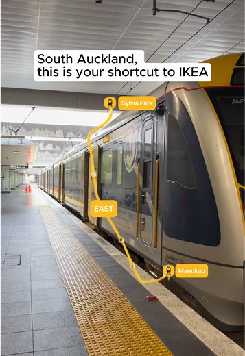 Shortcut to Sylvia Park Station from Manukau