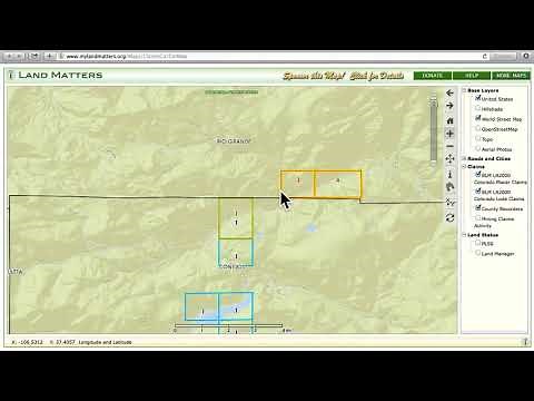 Land Matters Active Mining Claims Maps and the LR2000