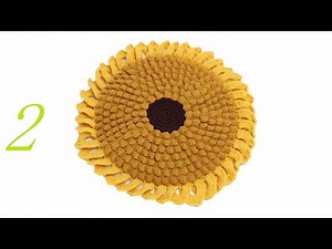 钩针编织趣味小物 向日葵花坐垫(款式2) 2/3