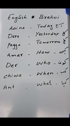 Learn Brahui: A Fun Guide to Brahui Language Basics