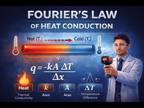 Fourier’s Law of Heat Conduction | Statement, Equation & Meaning