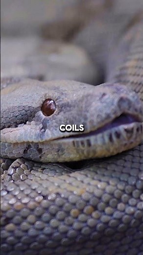 How Pythons REALLY Squeeze Their Prey! 🐍💥 #animalfacts #science