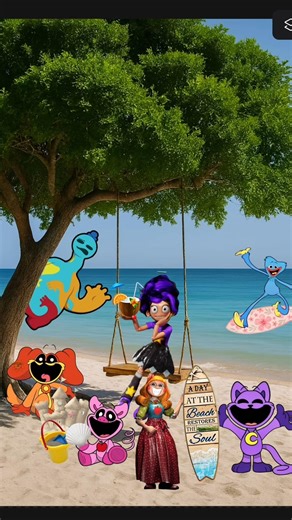 The Funniest Beach Day Ever! 🌴😆 Our Crazy Summer Adventure! #poppyplaytime #lily