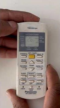 How To Use Panasonic Inverter AC Remote Control | Full Guide #shorts