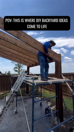 POV: This is where DIY backyard ideas come to life ep143 #backyard #diy #backyardideas #landscape #gardenproject #diylandscaping #hardscapedesign #outdoorstyle | DIY Backyard Makeover