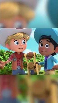 Water Wagon Falls Down the Hill! | Dino Ranch | Cartoons For Kids