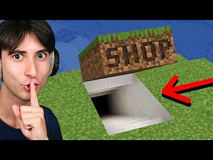 I Opened a Secret Base Shop in Minecraft