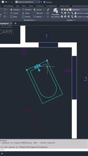 Astuce AutoCAD #9 - Rotation par référence