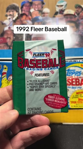 1992 Fleer Baseball Card Pack Opening Experience