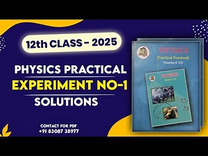 "Experiment No.1 | Spring-Mass Oscillator | Class 12 Physics Practical"