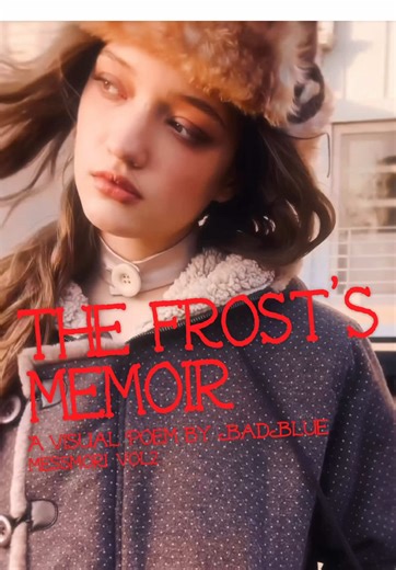 A winter, softly imagined. A new chapter — now available « The Frost’s Memoir » #BadBlue #배드블루 #visualpoem