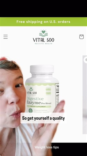 1.7K views · 372 reactions | Digestive enzymes help with weight loss...