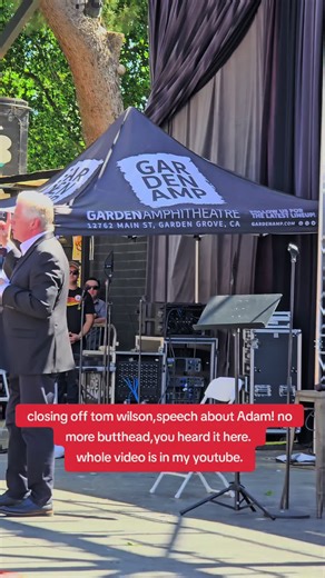 Back to the future (tom wilson) biff, griffin. awesome speech ,had us crying from laughing an remembering our friend adam!#backtothefuture #adam #love #celebrate #goodness