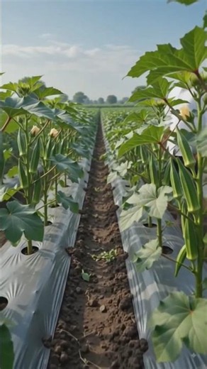 Amazing Okra Farming | High Density Bhindi Farming | Huge Okra Field #farming #vegetablecultivation
