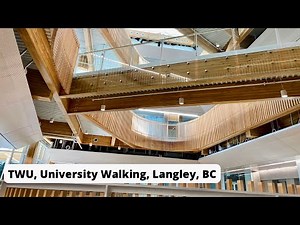 Walking Tour Trinity Western University (TWU), Autumn Walk, Langley, Canada, BC, asmr