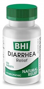 MediNatura BHI Diarrhea - Diarrhea Medicine for Fast-Acting Relief - Relieves Stomach Aches - Dissolvable Tablets - Natural Plant & Mineral-Based Ingredients - Non-Drowsy - Daily Support - 100 Count
