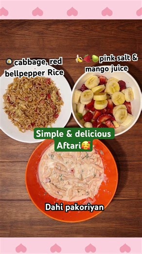 A simple yet nourishing Aftari meal🥰✨#ramadan2026 #aftarispecial