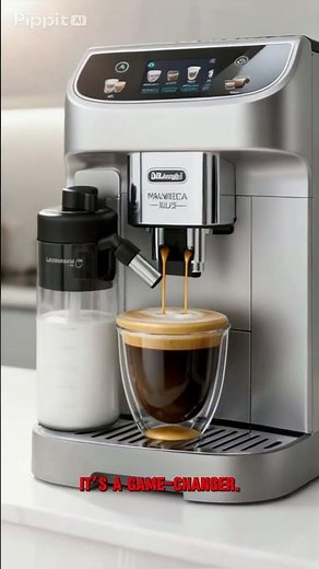 De'Longhi Magnifica Plus Automatic Espresso Machine with Milk Frother & Grinder