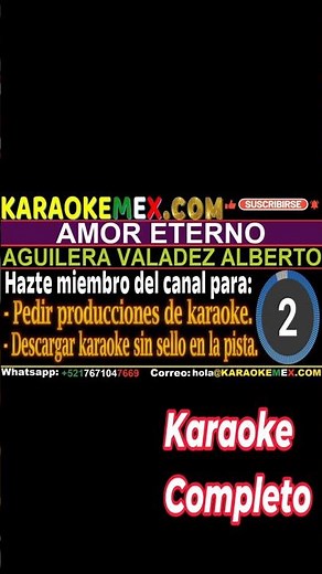 Karaoke Juan Gabriel - Amor Eterno #karaokemex