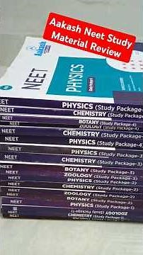 Aakash Neet 2025/26 study material review | Aakash Neet Module unboxing #neet #doctor #medico