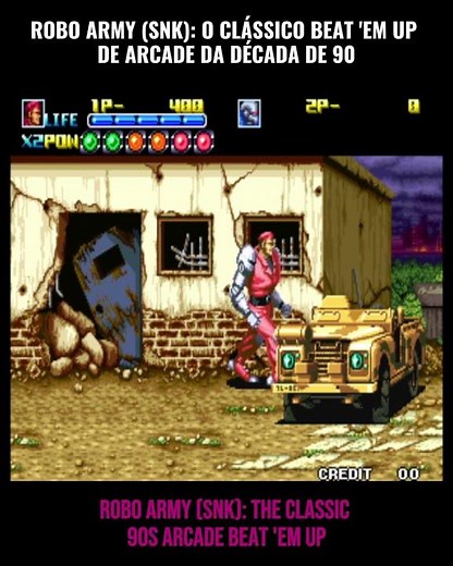 Super jogo do arcade ROBO ARMY