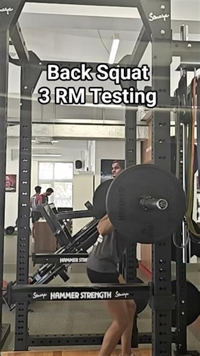 Back Squat:- 3RM Testing #sprinter #juniorathlete #hurdler #squat #sports #motivation #athletics