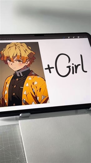 Anime on Instagram: "What if Zenitsu was a girl 🔥? #zenitsu #drawingchallenge #drawing #animedrawing #demonslayer"