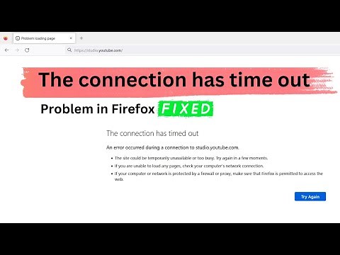 The connection has timed out Error in Firefox [FIXED]