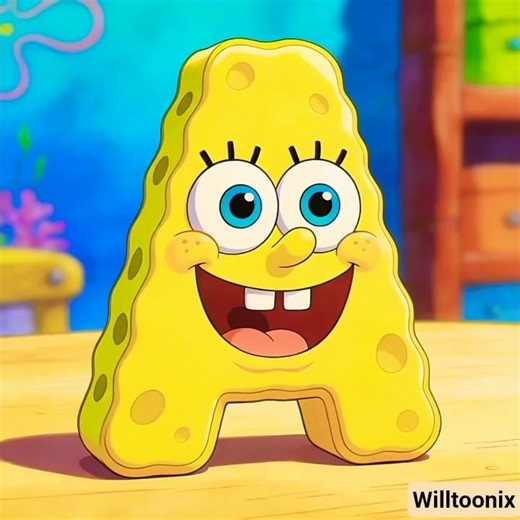 SpongeBob ABC Song 🧽 | Kids Learning Alphabet Fun 🎵 | A to Z English Song #shorts
