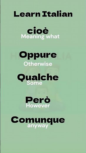 Basic Italian Words | Easy way to learn Italian Language | Italian lesson For beginners