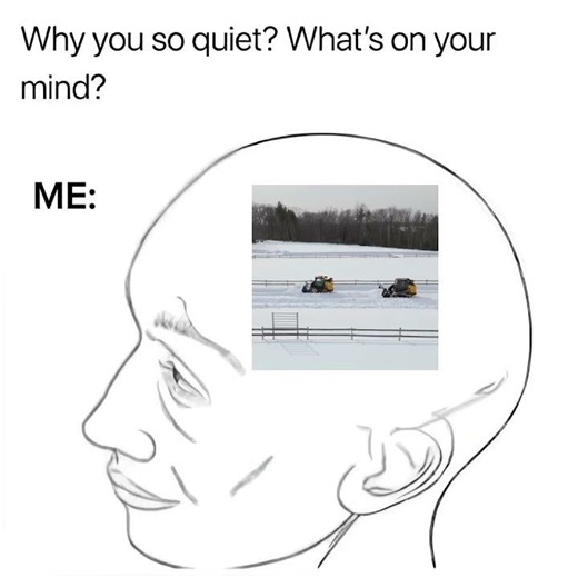 Don’t mind me. Just daydreaming about my #JCBTeleskid and snow plowing.