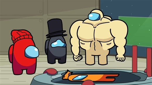 Buff impostor in Among Us logic animation!