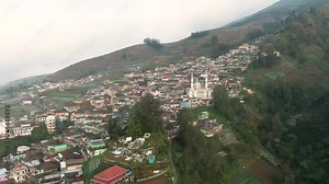 Beauty aerial footage of the Highest Village on Mount Sumbing, Nepal Van Java Kaliangkrik, Magelang, Central Java, Indonesia 4K Drone | Desa Tertinggi di Kaki Gunung Sumbing Magelang