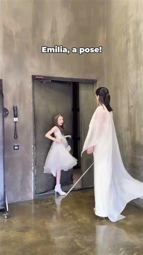 Little princesses striking surprising poses from different angles ✨👑📸 #behindthescenes