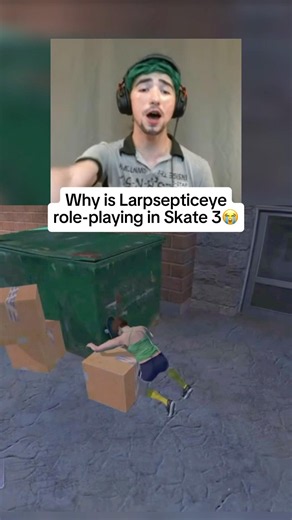 Is he the ultimate larp?🤔 | #jacksepticeye #larp #nostalgia #2016 #skate3