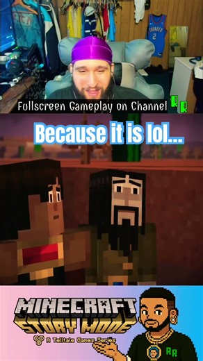 Running from PAMA’S forces #minecraft #gaming #telltalegames